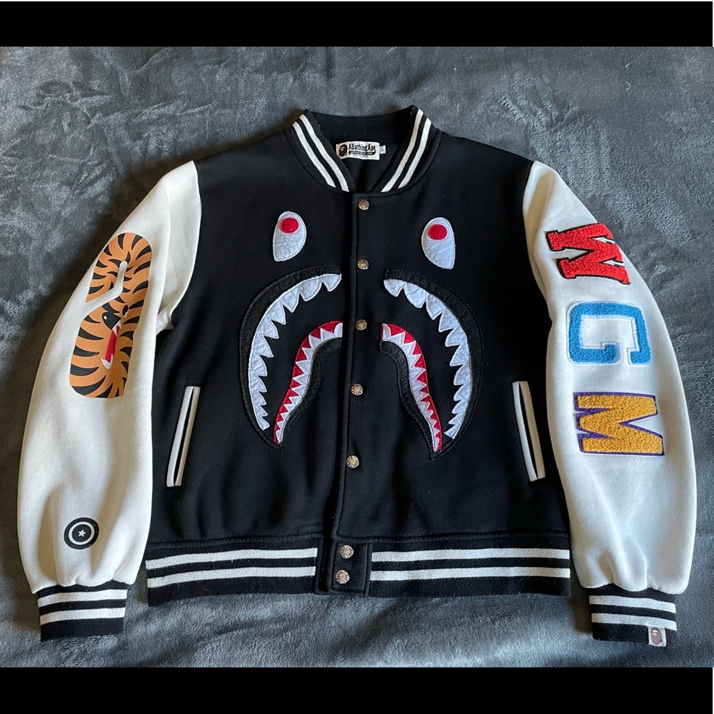 Bape shark Varsity Jacket